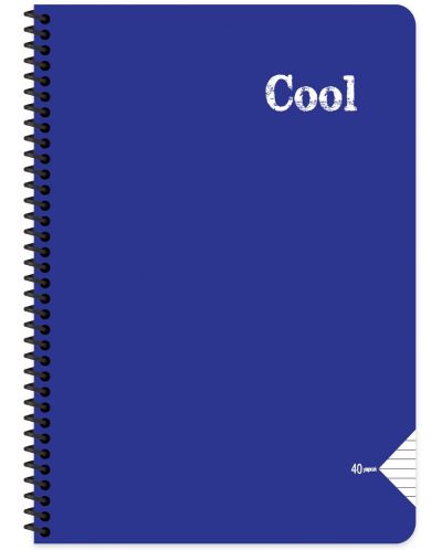 Caiet Keskin Color - Cool, A4, linii late, 72 de foi, asortiment - 4