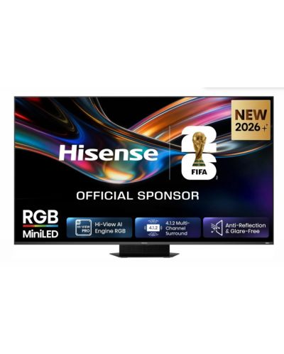 Televizor Hisense - 75UR9S, 75'', 4K, RGB MiniLED, FreeSync Premium Pro 180Hz, HDR10+, Sound by Devialet 4.1.2, Dolby Atmos 90W,...