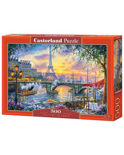 Puzzle Castorland de 500 piese - Timp pentru ceai in Paris - 1