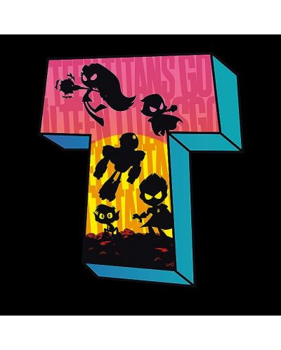 Tricou ABYstyle Animație: Teen Titans GO - Siluetele - 2