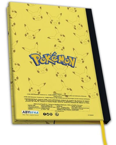 Carnet Jocuri ABYstyle: Pokemon - Pikachu, format A5 - 2