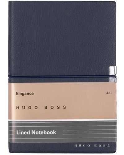 Caiet Hugo Boss Elegance Storyline - A6, cu linii, albastru închis - 1