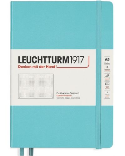 Agenda  Leuchtturm1917 A5 - Medium, albastru deschis - 1
