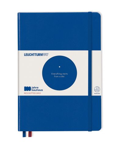 Caiet agenda Leuchtturm1917 Bauhaus 100 - А5, albastru, linii punctate - 1