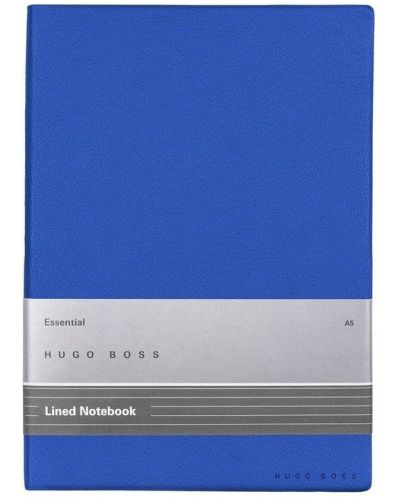 Caiet Hugo Boss Essential Storyline - A5, cu linii, albastru - 1