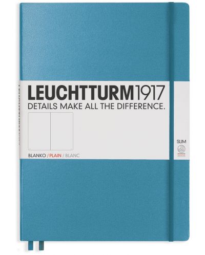 Agenda Leuchtturm1917 - А4+, pagini albe, Nordic Blue - 1