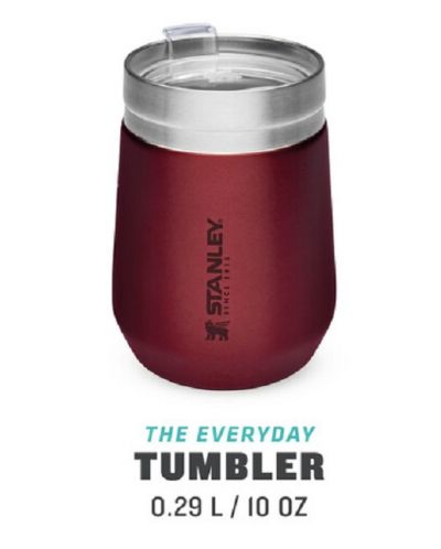 Cana termoizolanta si capac Stanley - The Everyday GO Tumbler, 290 ml, bordo - 3