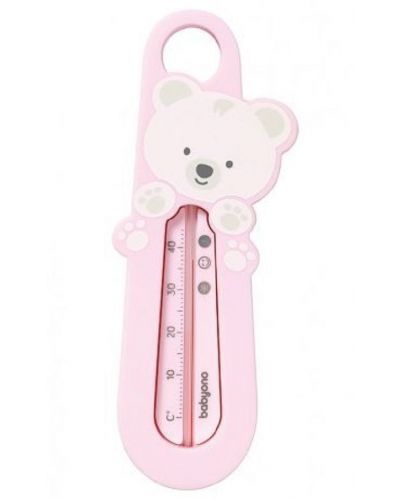 Termometru de baie Babyono - Ursuleț de pluș, roz - 1