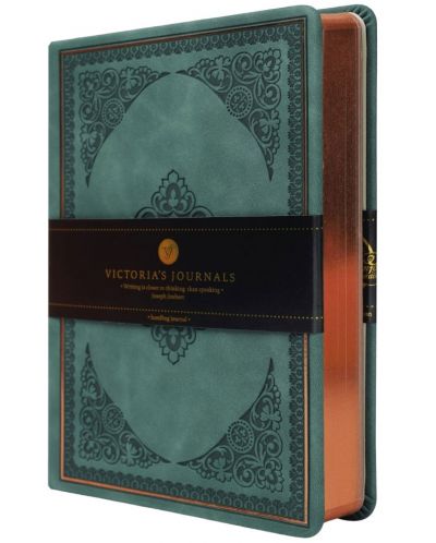 Carnețel Victoria's Journals Old Book - В6, Verde inchis - 1