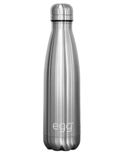 Sticlă termică pentru cărucior Egg 2 - Oțel periat, 500 ml - 1