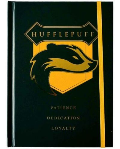 Caiet cu semn de cărți CineReplicas Movies: Harry Potter - Hufflepuff, А5 - 1