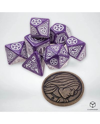 Set de zaruri The Witcher Dice Set: Yennefer - Lilac and Gooseberries - 2