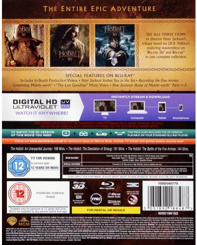 The Hobbit (Blu-ray 3D и 2D) - 2