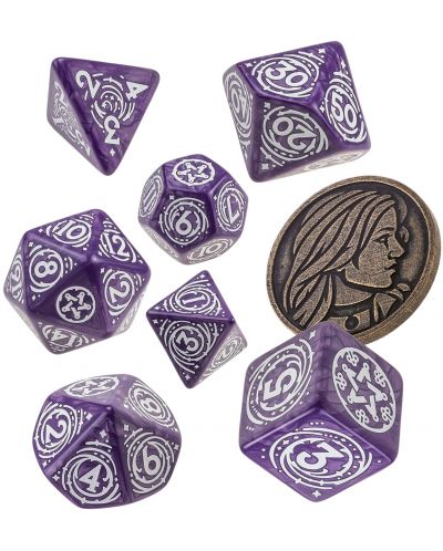 Set de zaruri The Witcher Dice Set: Yennefer - Lilac and Gooseberries - 1