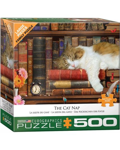 Puzzle Eurographics de 500 piese XL - The Cat Nap - 1