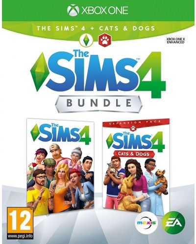 The Sims 4 + Cats & Dogs Expansion pack Bundle (Xbox One) - 1