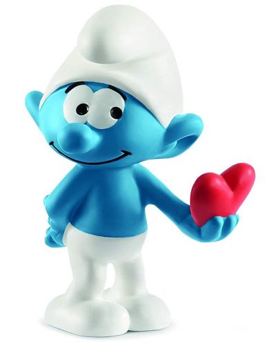 Figurina Schleich The Smurfs - Smurf cu inima - 1