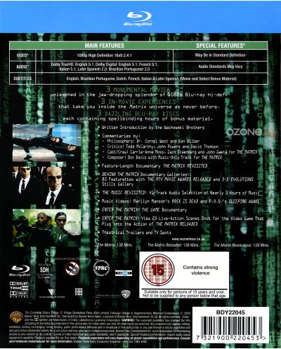 The Complete Matrix Trilogy (Blu-Ray) - Fara subtitrare in bulgara - 2