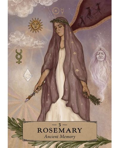 The Herbal Astrology Pocket Oracle (55 Cards and Guidebook) | Ozone.ro