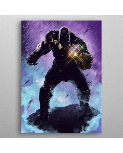 Poster metalic Displate - Marvel - Thanos - 3