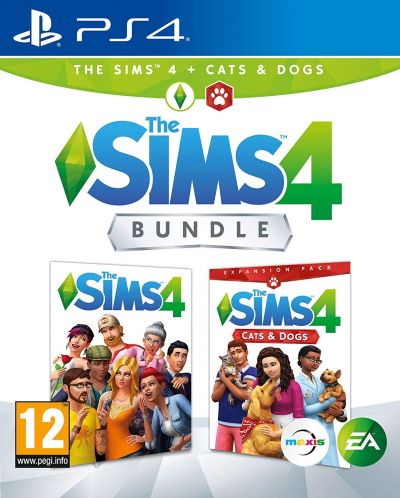 The Sims 4 + Cats & Dogs Expansion pack Bundle (PS4) - 1