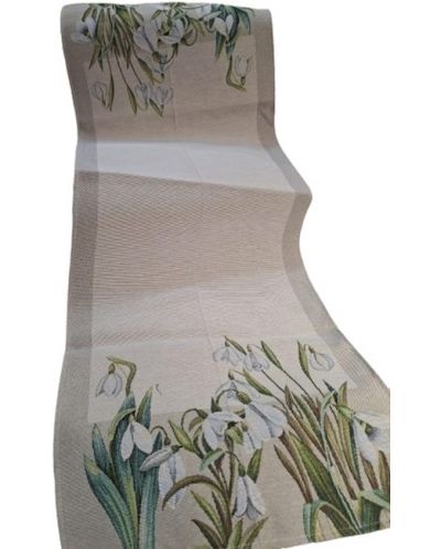 Traversa pentru masă Rakla - Snowdrop, 40 х 100 cm - 2