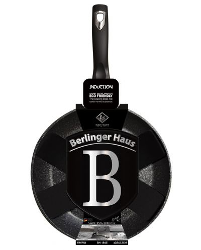 Tigaie Berlinger Haus - Black Silver Collection, 28 cm, cu protector - 4