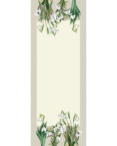 Traversa pentru masă Rakla - Snowdrop, 47 х 140 cm - 1