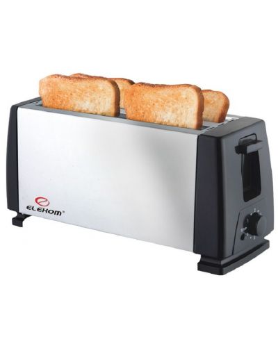 Prăjitor de pâine Elekom - 003 S/S, 1300 W, gri/negru - 2
