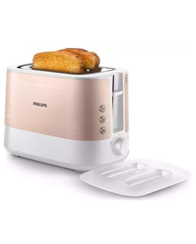 Prăjitor de pâine Philips - HD2638/11, 1050W, 7 viteze, roz - 4