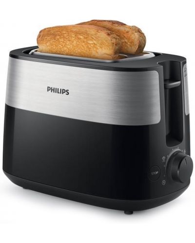 Prajitor de paine Philips - Viva Collection HD2637/90, 1000 W, negru - 3
