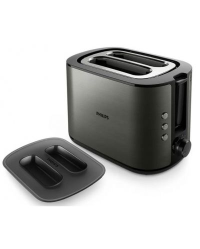 Prăjitor de pâine Philips - HD2651/80, 950W, 8 viteze, gri - 1