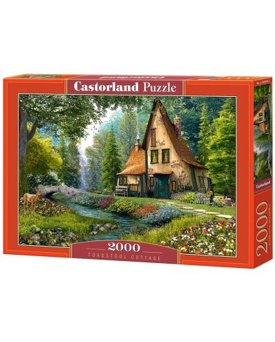 Puzzle Castorland de 2000 piese - Casa in padure, Dominic Davison - 1
