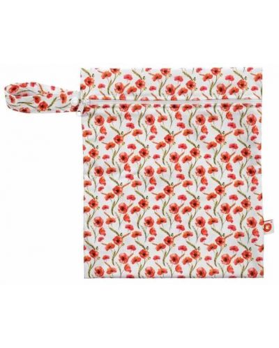 Geanta pentru haine umede Xkko - Red Poppies, 25 x 30 cm - 1