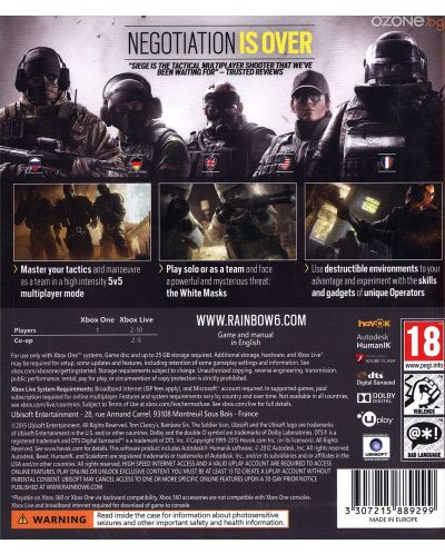 Tom Clancy's Rainbow Six Siege (Xbox One) - 4