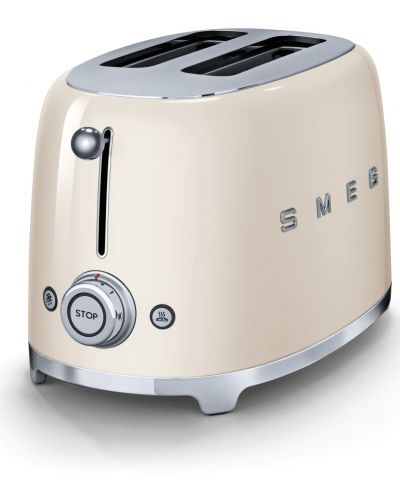 Toaster Smeg - TSF01CREU, 950W, 6 trepte, bej - 2