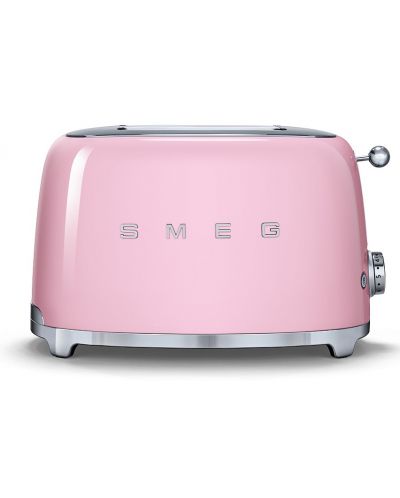 Toaster Smeg - TSF01PKEU, 950W, 6 trepte, roz - 1