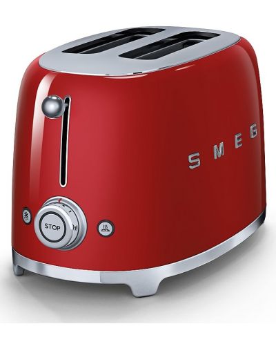 Toaster Smeg - TSF01RDEU, 950W, 6 trepte, roșu - 2