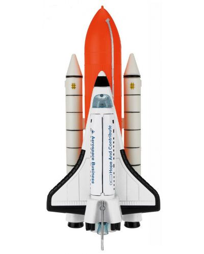 Jucarie pentru copii Toi Toys - Naveta spatiala cu racheta, pull-back, cu sunet si lumina - 2
