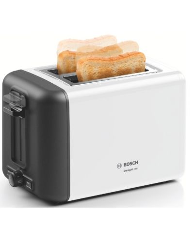 Prăjitor de pâine Bosch - TAT3P421, 970 W, 5 trepte, alb - 4