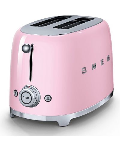 Toaster Smeg - TSF01PKEU, 950W, 6 trepte, roz - 2