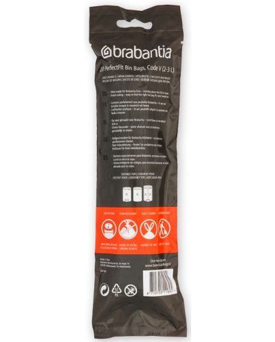 Sac pentru gunoi Brabantia - PerfectFit, mărime V, 3 l, 20 buc - 2