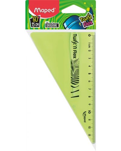 Triunghi Maped Twist'n Flex - 15 cm, verde - 1