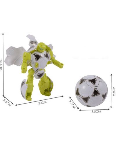 Transformarea robotului Raya Toys - Mingea de fotbal - 6