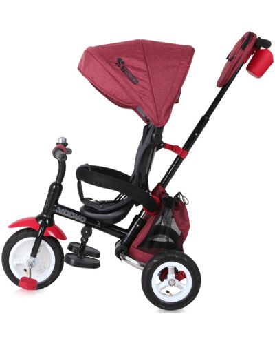 Tricicleta cu roti gonflabile Lorelli - Moovo, Red & Black Luxe - 4
