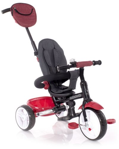 Tricicleta cu roti gonflabile Lorelli - Moovo, Red & Black Luxe - 10