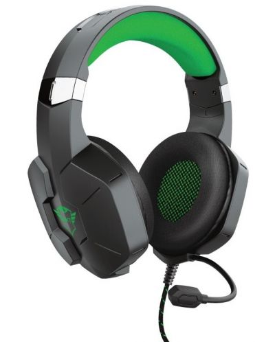 Casti gaming Trust - GXT 323X Carus, Xbox/PS5, negru/verde - 2