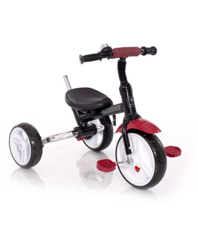 Tricicleta cu roti gonflabile Lorelli - Moovo, Red & Black Luxe - 11