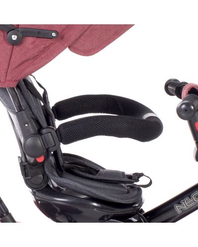 Tricicleta Lorelli - Neo, Red&Black Luxe, cu roti EVA  - 5