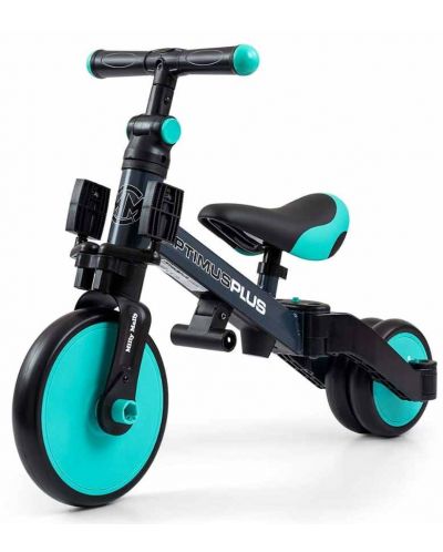 Tricicletă cu control parental 4 în 1 Milly Mally - Optimus Plus, verde - 8